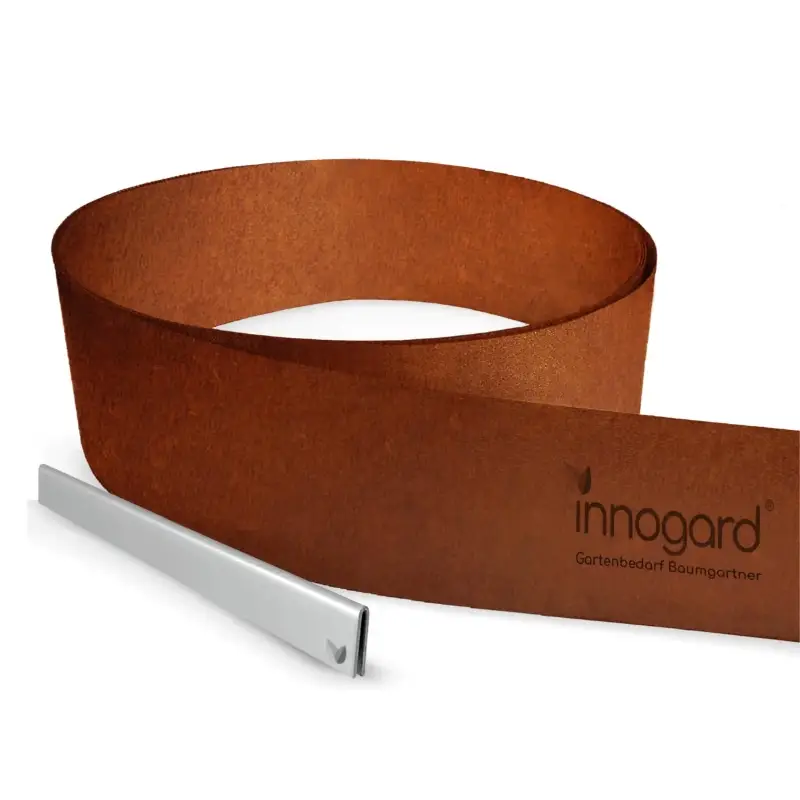 Rabattkant på rulle- Corten - Längd 10-meter - Höjd 15 cm