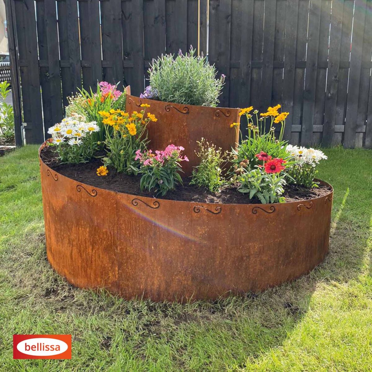 Planteringskärl- Spiral Corten 130x140x80cm - Billede 5