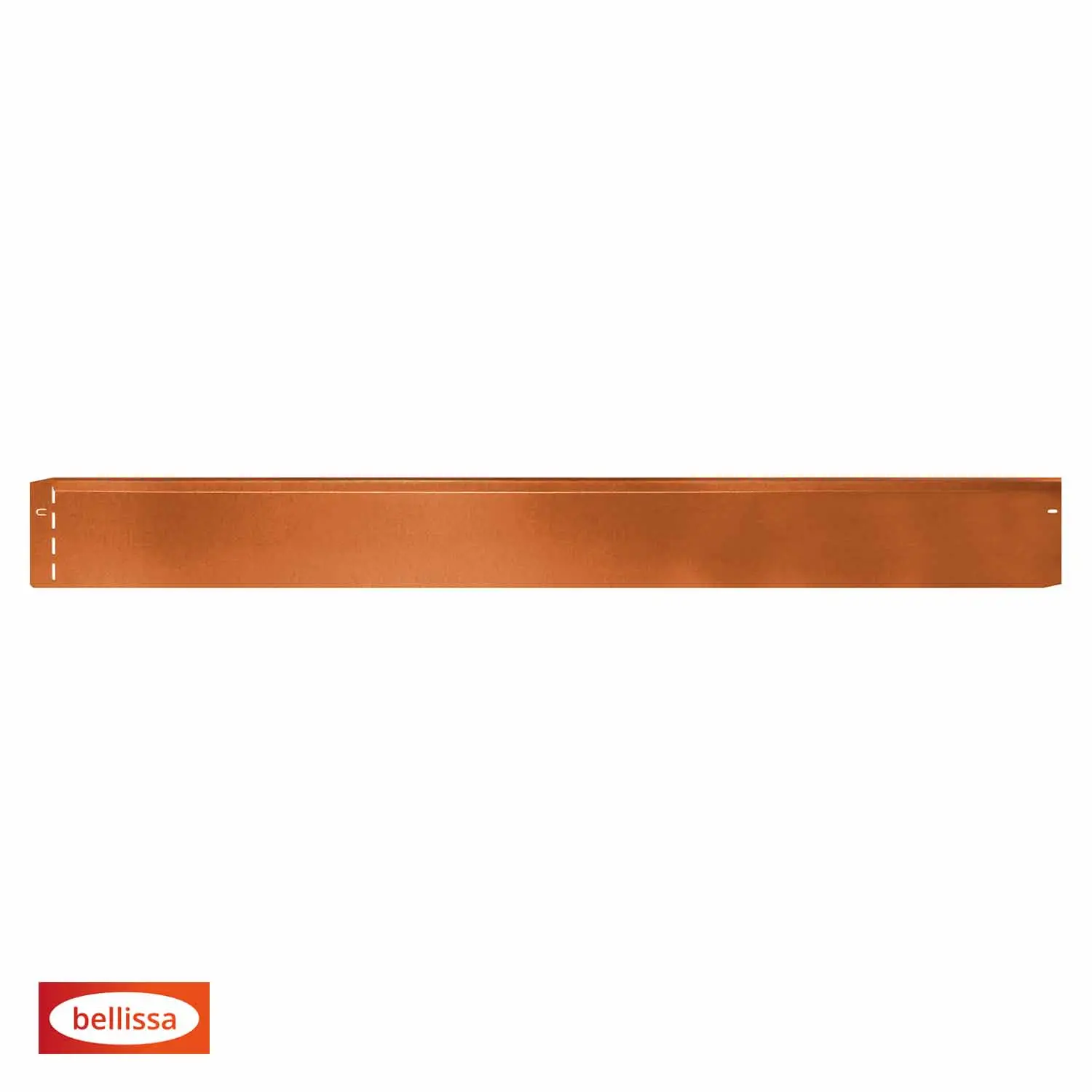 Bedkant i Corten- Dobbelttykkelse øverst - Længde: 115 cm Højde: 13 cm - Billede 2