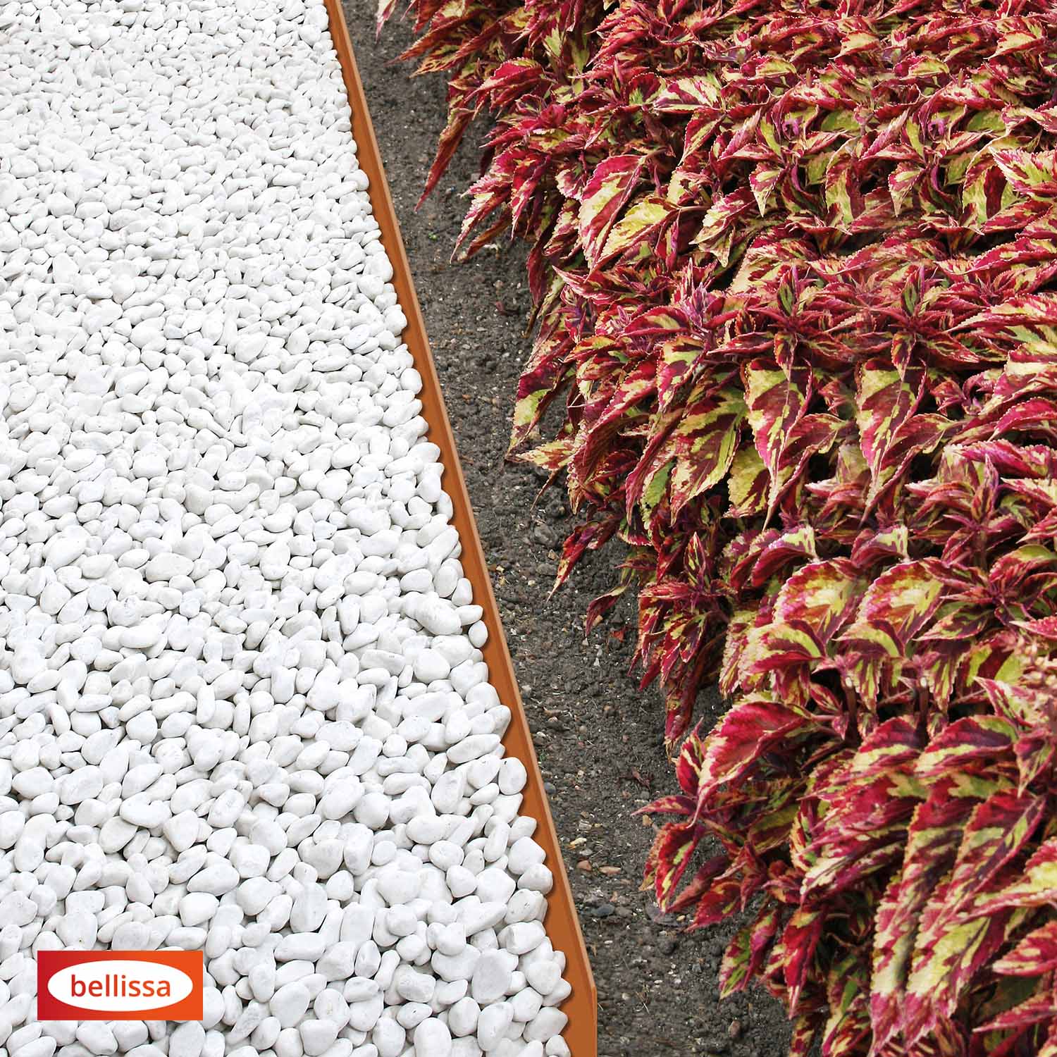 Bedkant i Corten- Dobbelttykkelse øverst - Længde: 115 cm Højde: 13 cm - Billede 4