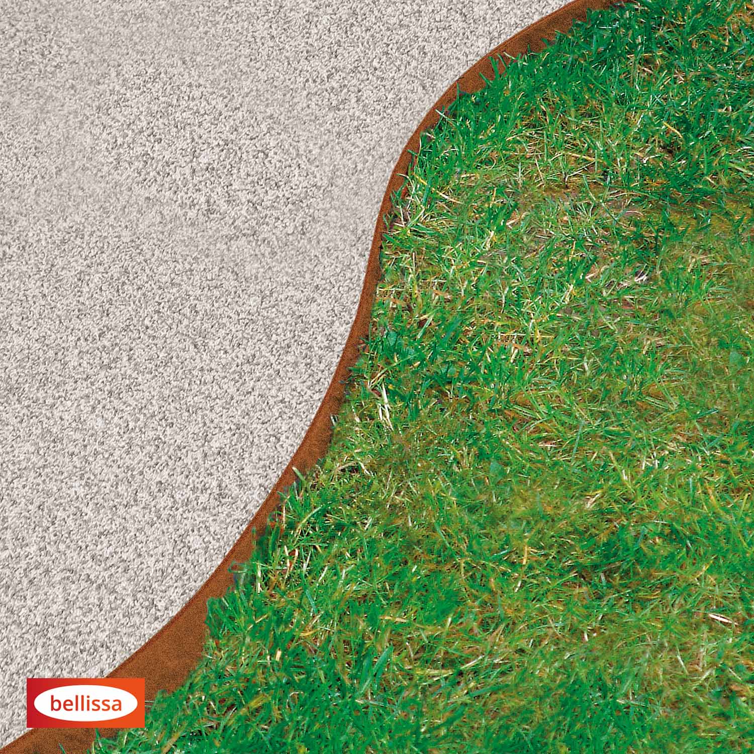 Bedkant i Corten- Dobbelttykkelse øverst - Længde: 115 cm Højde: 13 cm